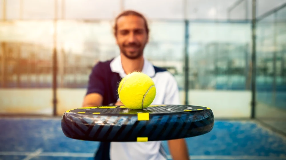 Padel Wettkampfspieler